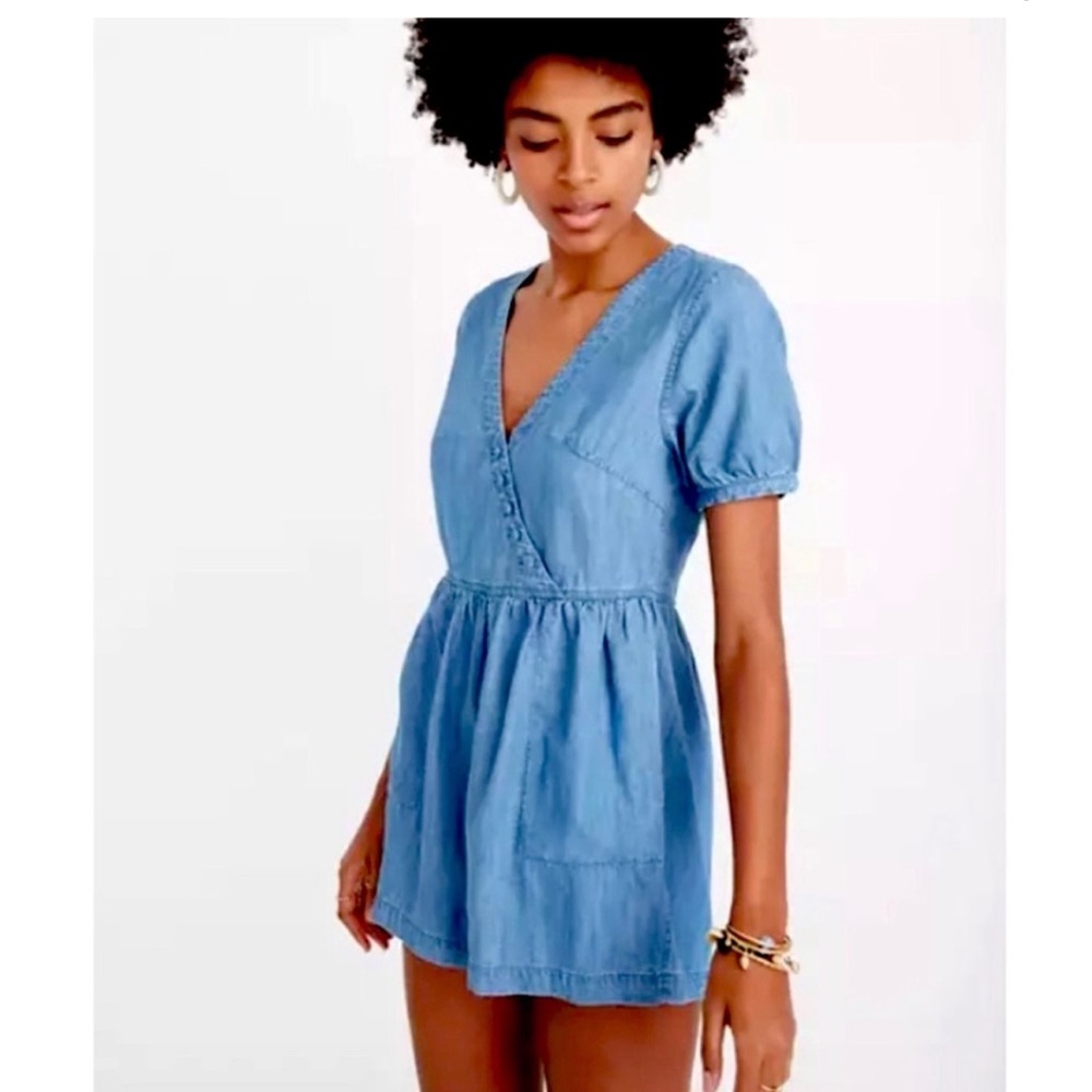Madewell chambray romper